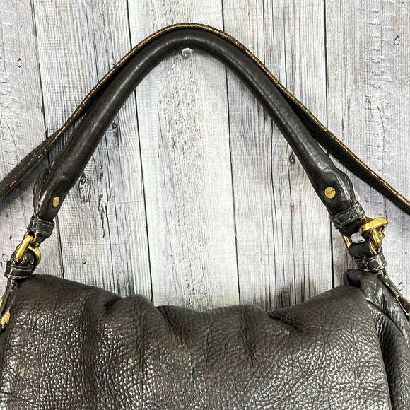 Auth Marc by Marc Jacobs One Shoulder Bag Black Grained Leather Purse - Picture 6 of 16